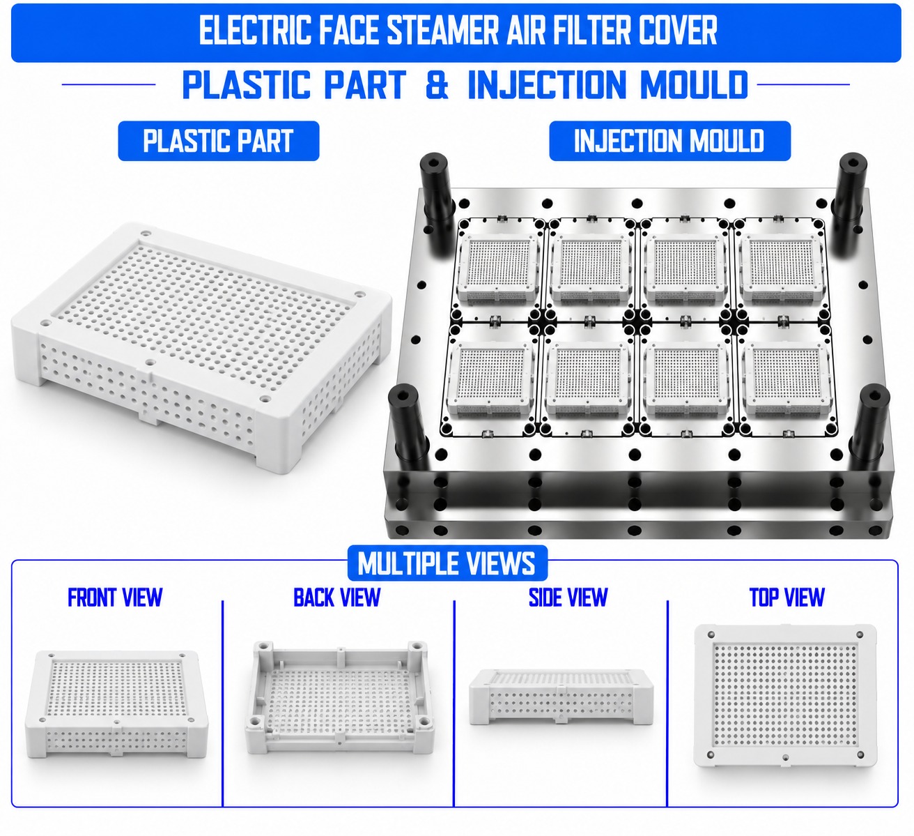 Electric Face Steamer Plastic Air Filter Cover Mould and Moulding Service